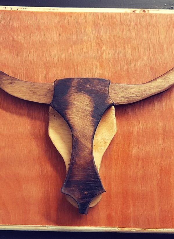 Ξύλινο Διακοσμητικό Τοίχου Κεφαλή Ταύρου