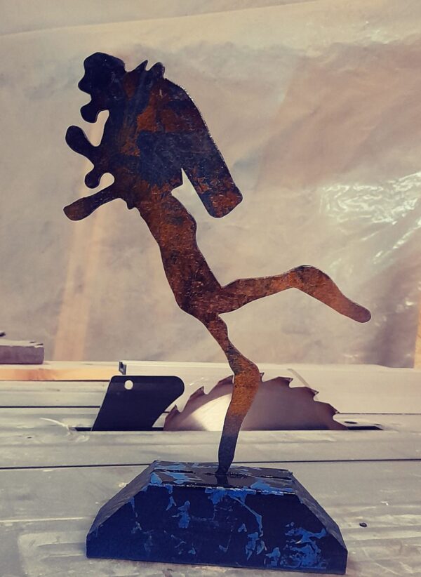 Ξύλινο Διακοσμητικό Φιγούρα σε Κίνηση με Βάση