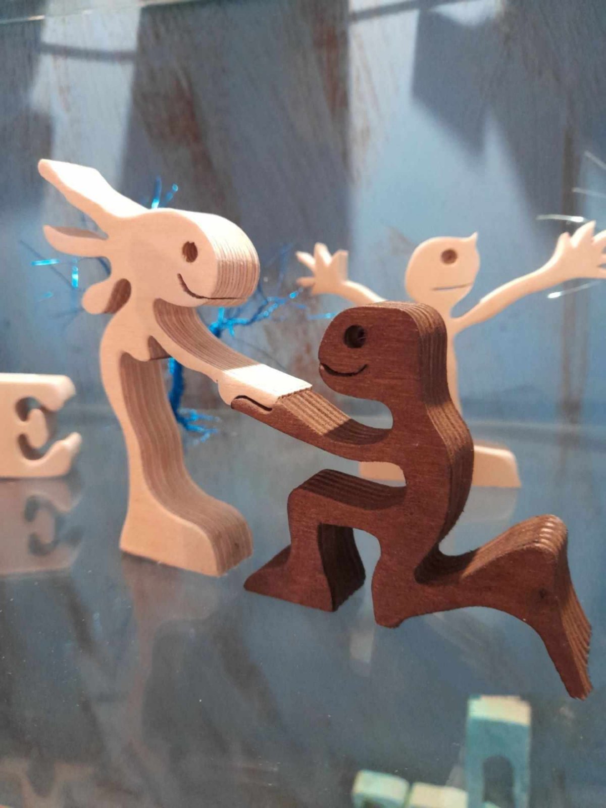 Ξύλινο Διακοσμητικό Πρόταση Γάμου