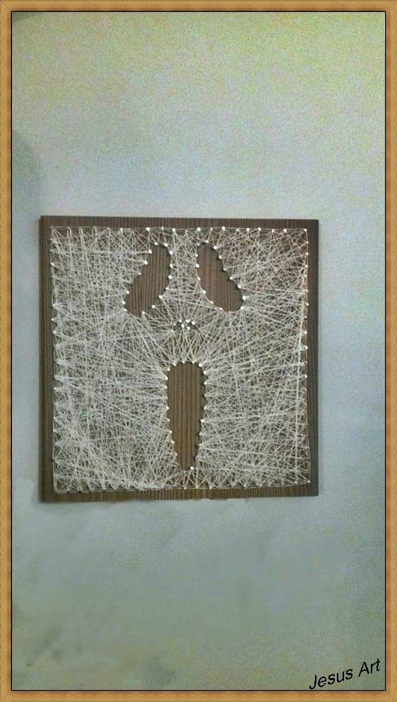 String Art Scary Face