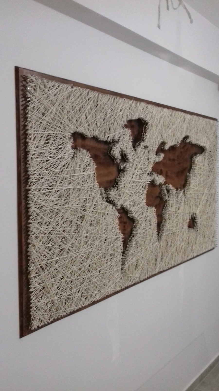 Μεγάλος String Art Παγκόσμιος Χάρτης